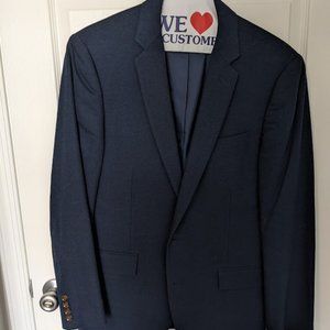 J. Crew Thompson Flex Wool Slim Fit Suit, Navy, 40R, 33x30 Pants